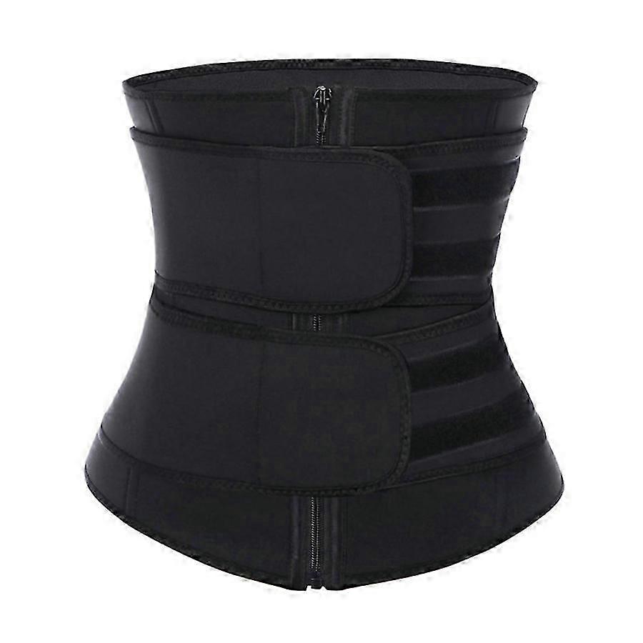Dual Layer & Zipper Womens Waist Trainer with Sauna Effect