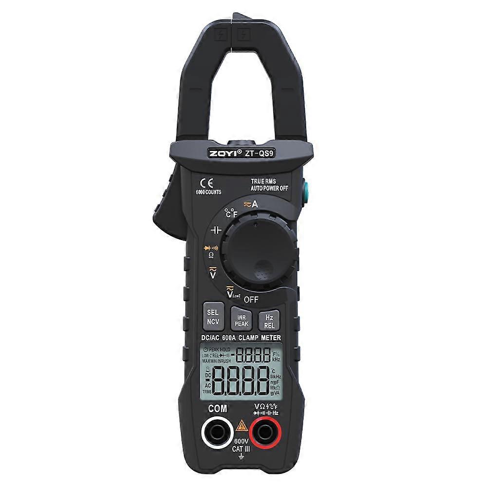 Clamp Meter Multimeter 6000 Counts with Capacitance and Resistance Measurement, AC/DC