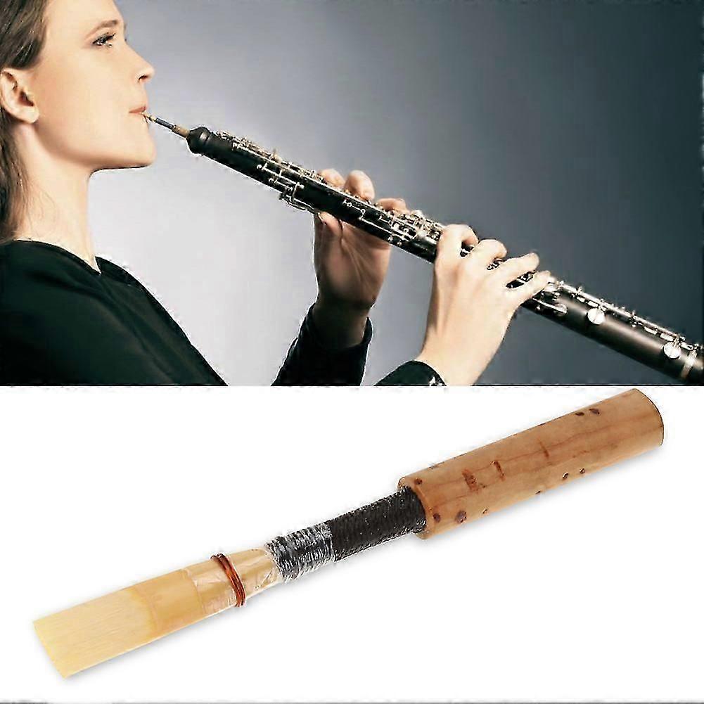 Good Quality Oboe Reed Wind Instrument Replacement Parts with Transparent Tube Sleeve(5Pcs)