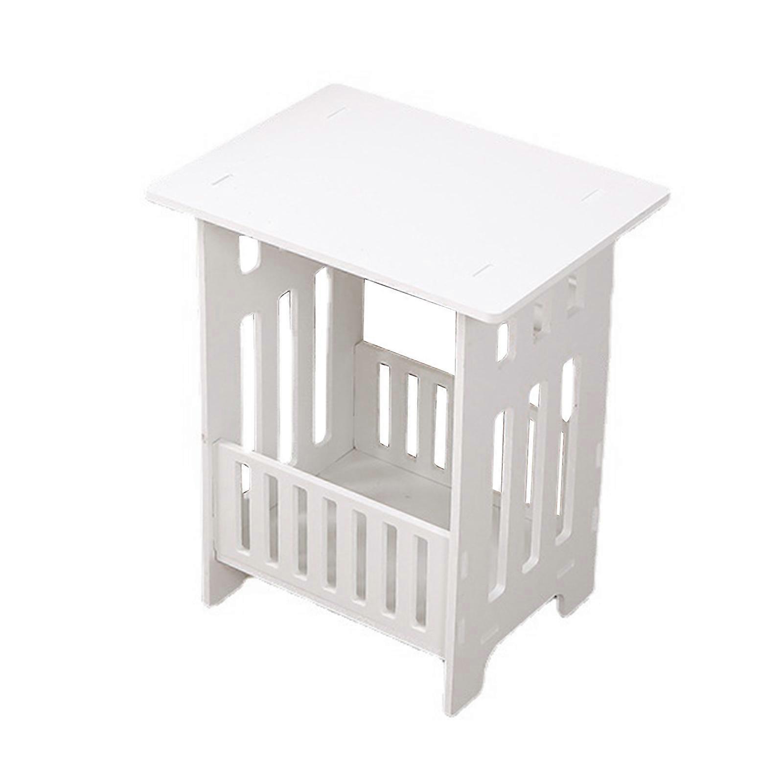 Modern Mini White Multi-Purpose Organizer Shelf for Kitchen & Home