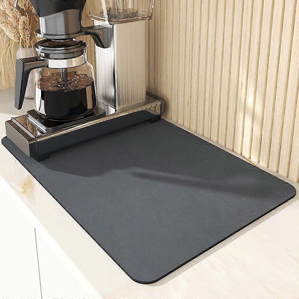 Coffee machine draining mat, kitchen absorption mat 40 x 50cm, non-slip base, durable design