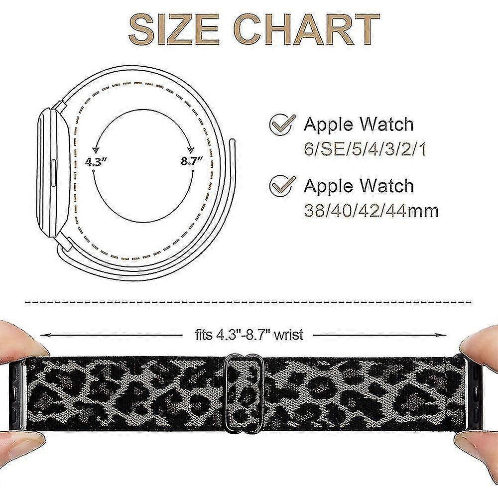 Παρακολουθήστε ζώνες για το Apple Watch Se / 1 / 2 / 3 / 4 / 5 / 6 / 7 ρυθμιζόμενα βραχιολάκια