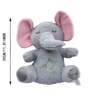 Calming Elephant Breathing Sleep Buddy, Brinquedo de Pelúcia Portátil para Bebê - FFA