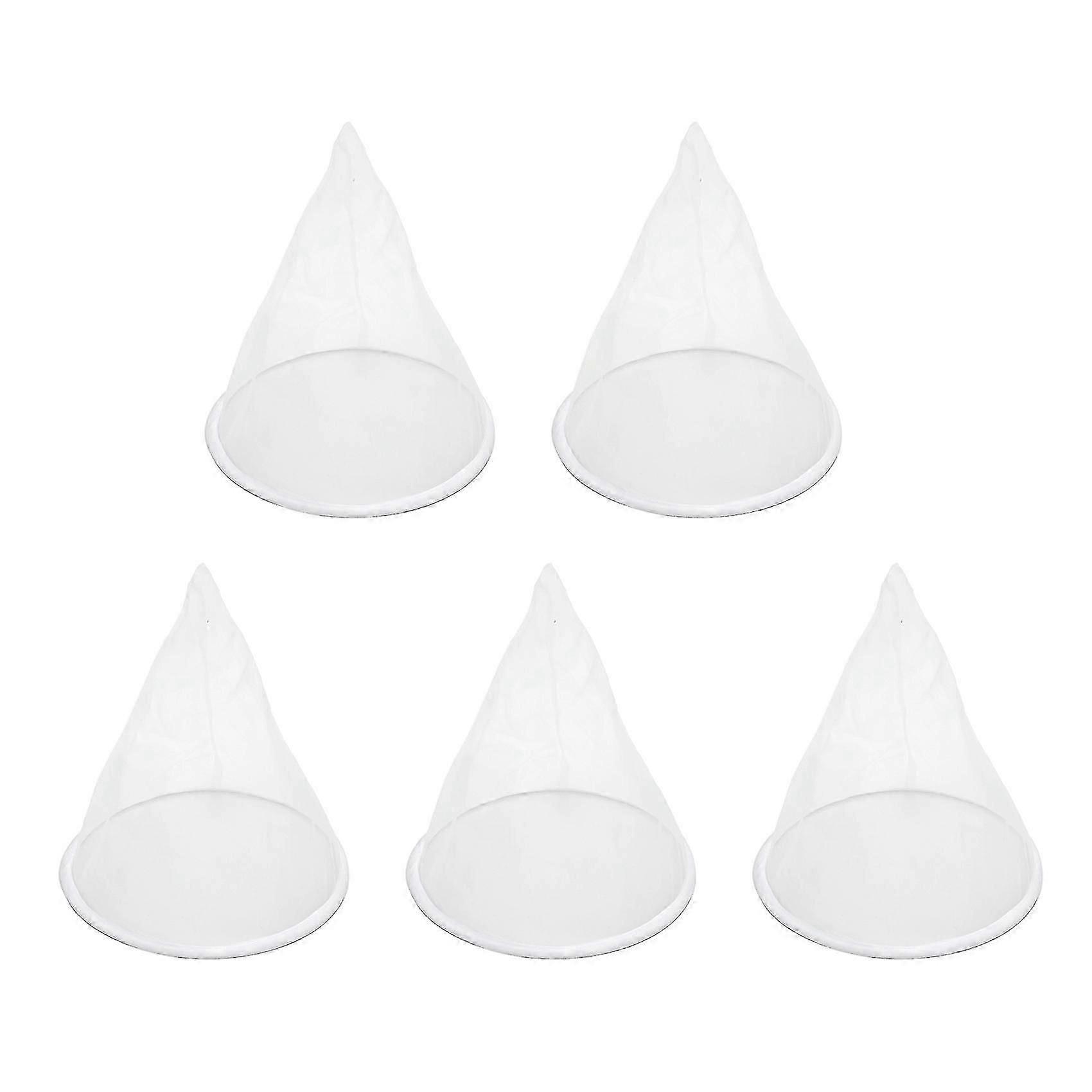 5pcs Beekeeping Equipment Bee Honey Filter Nylon Cone-shape Honey Screener Bee Hive Bee Honey Tools