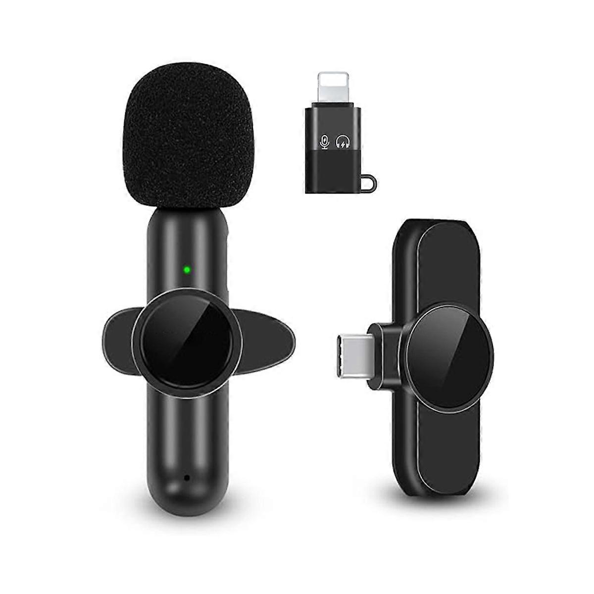 Omnidirectional Wireless Lavalier Microphone for Vlogging and Podcasting