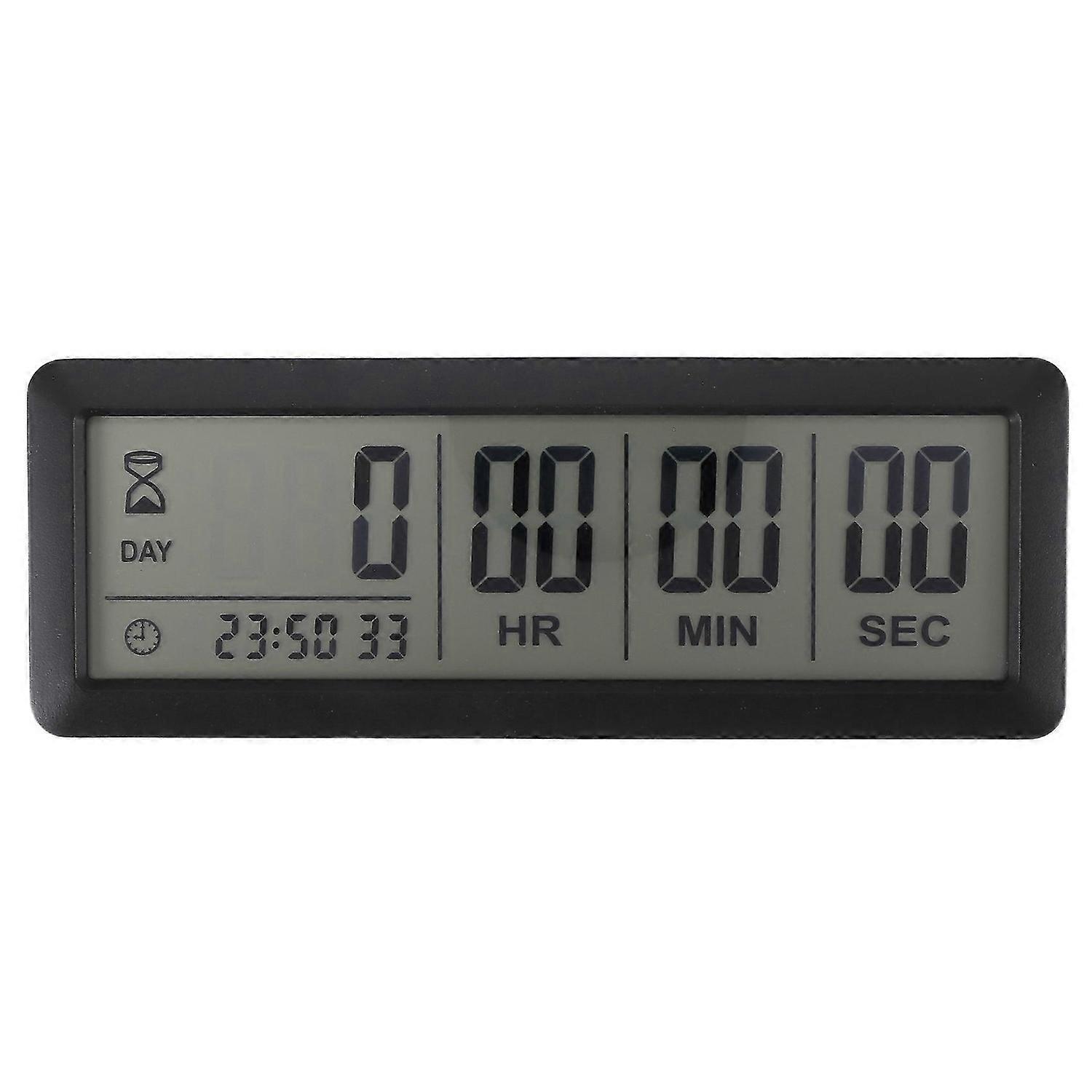 Big Digital Countdown Timer Clock - 999 Count Down Clock Timer compatible Graduation Lab Kitchen (Bl