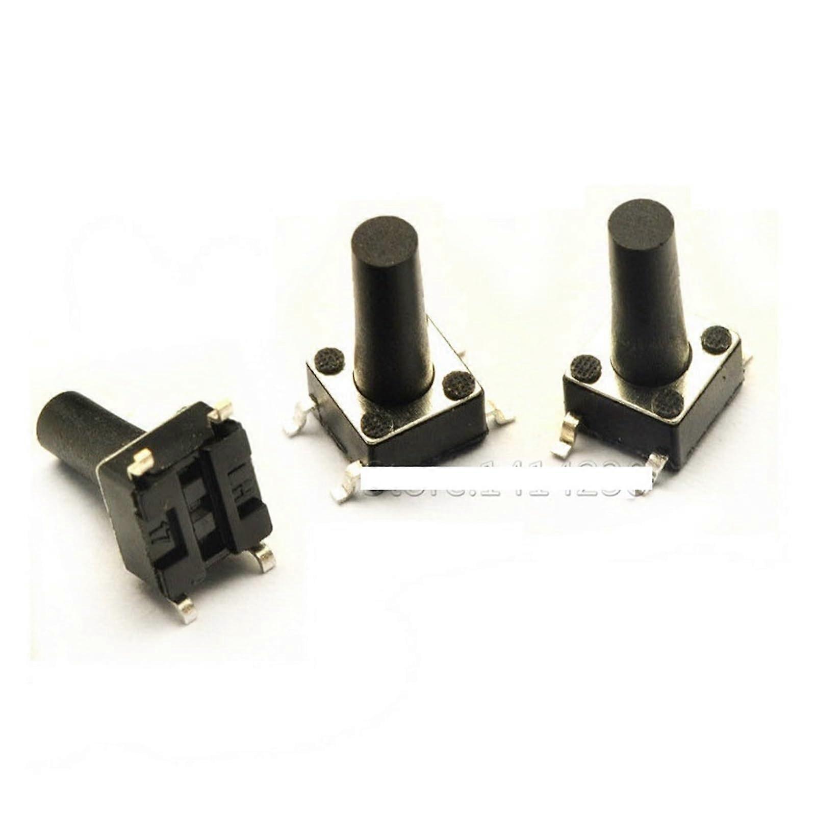 ElectronicSwitch 100PCS SMD Tact Push Button Switch 6X6X12mm Switch 6 6 12mm SMT