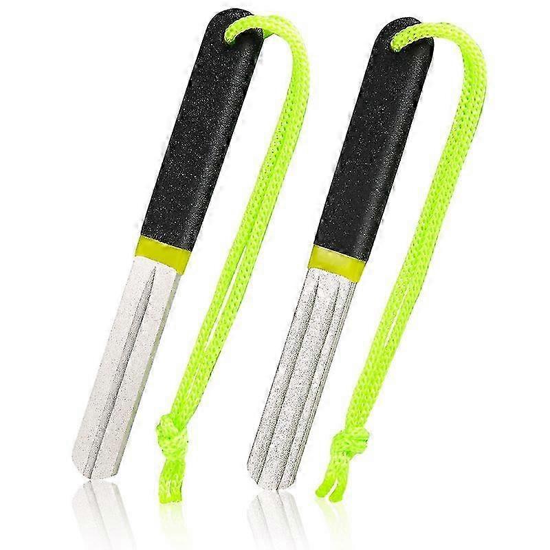 2 Pcs Hook Sharpener Hook File for Diamond Fishing Hook