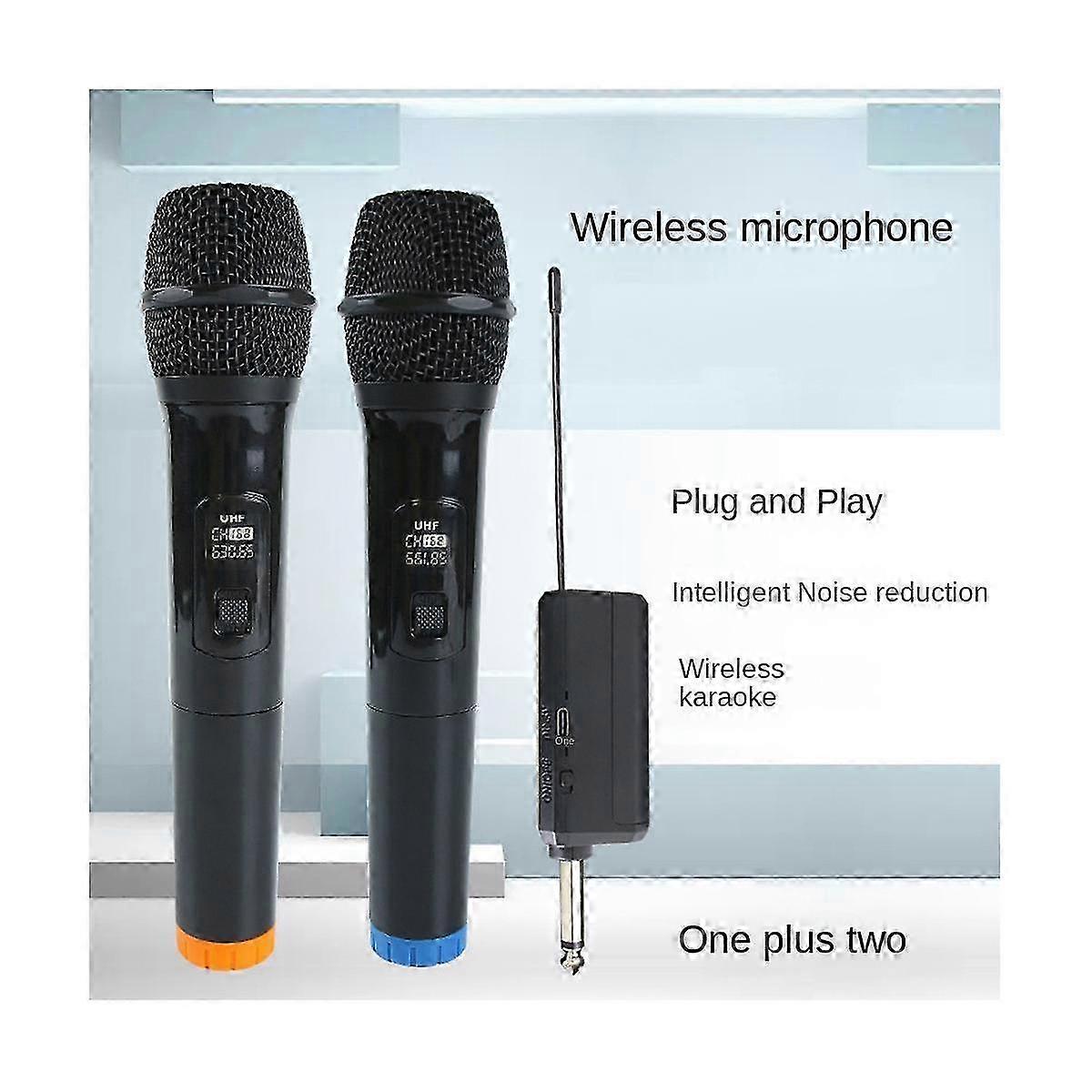 Wireless Microphone UHF Dynamic Handheld Party Smart TV Speaker Singing