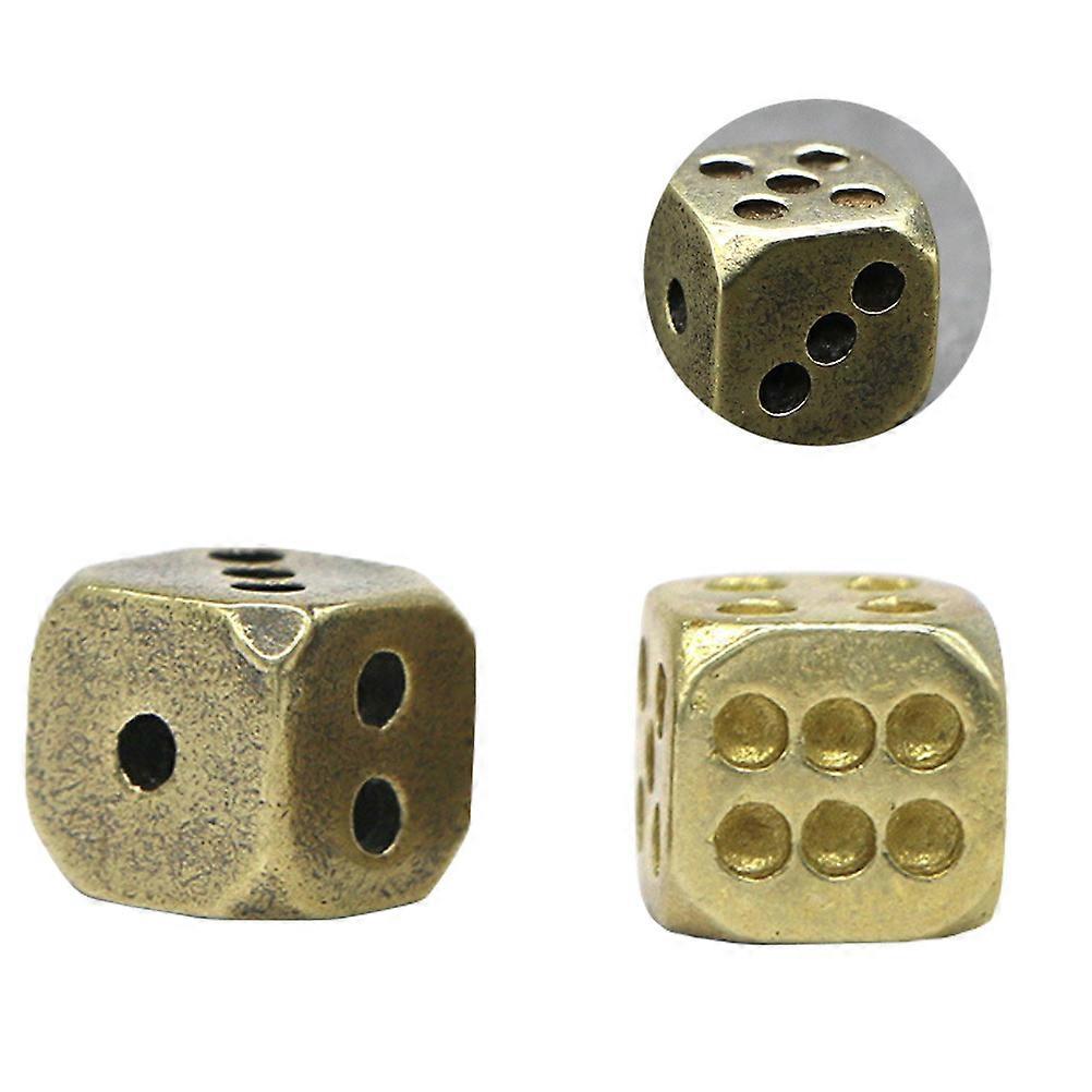 Solid Brass Weighted Set Vintage Style Rounded Copper for Gaming, Math Learning & Bar Use Smooth Edges
