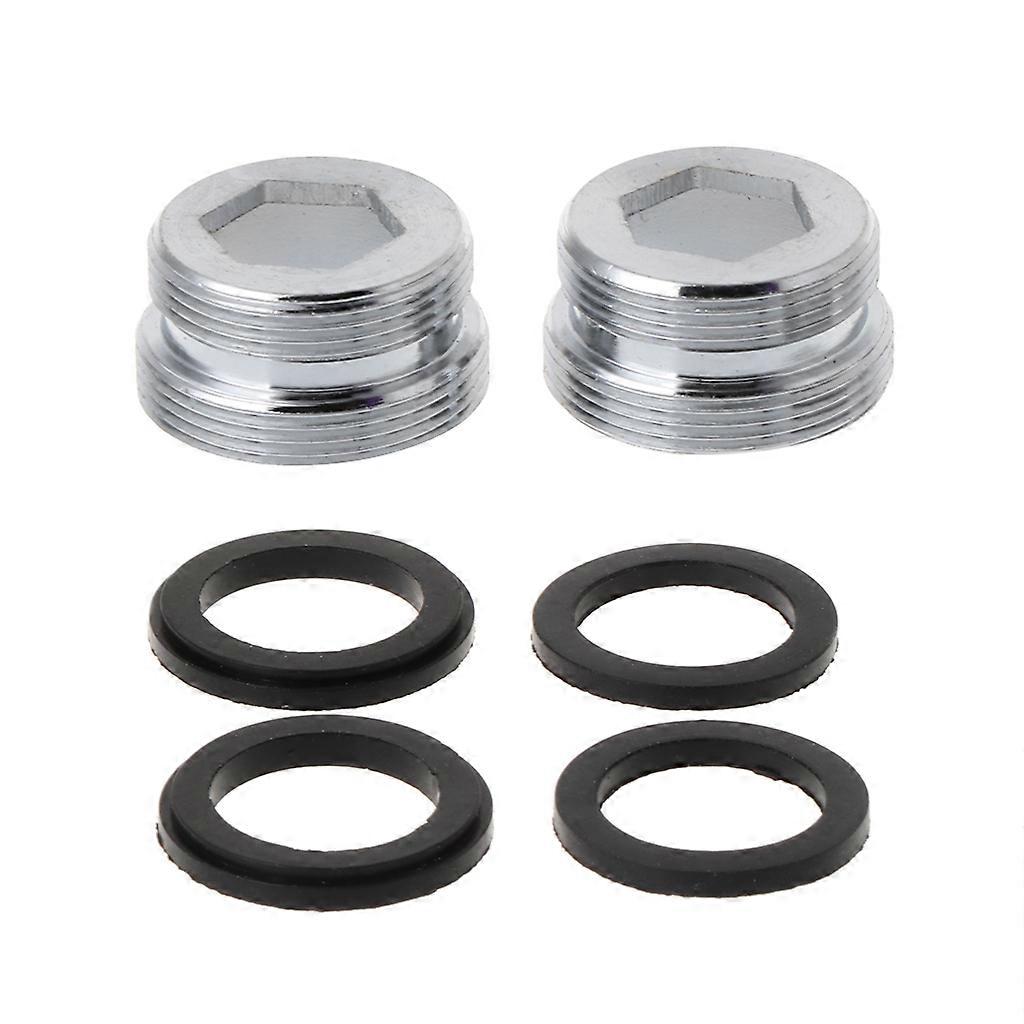 2 Pcs Kitchen Sink Faucet Adapter to Connect Garden Hose M22 Inner M24 Outer Thread Aerator Adapter Easy to Install Brushed Nickel