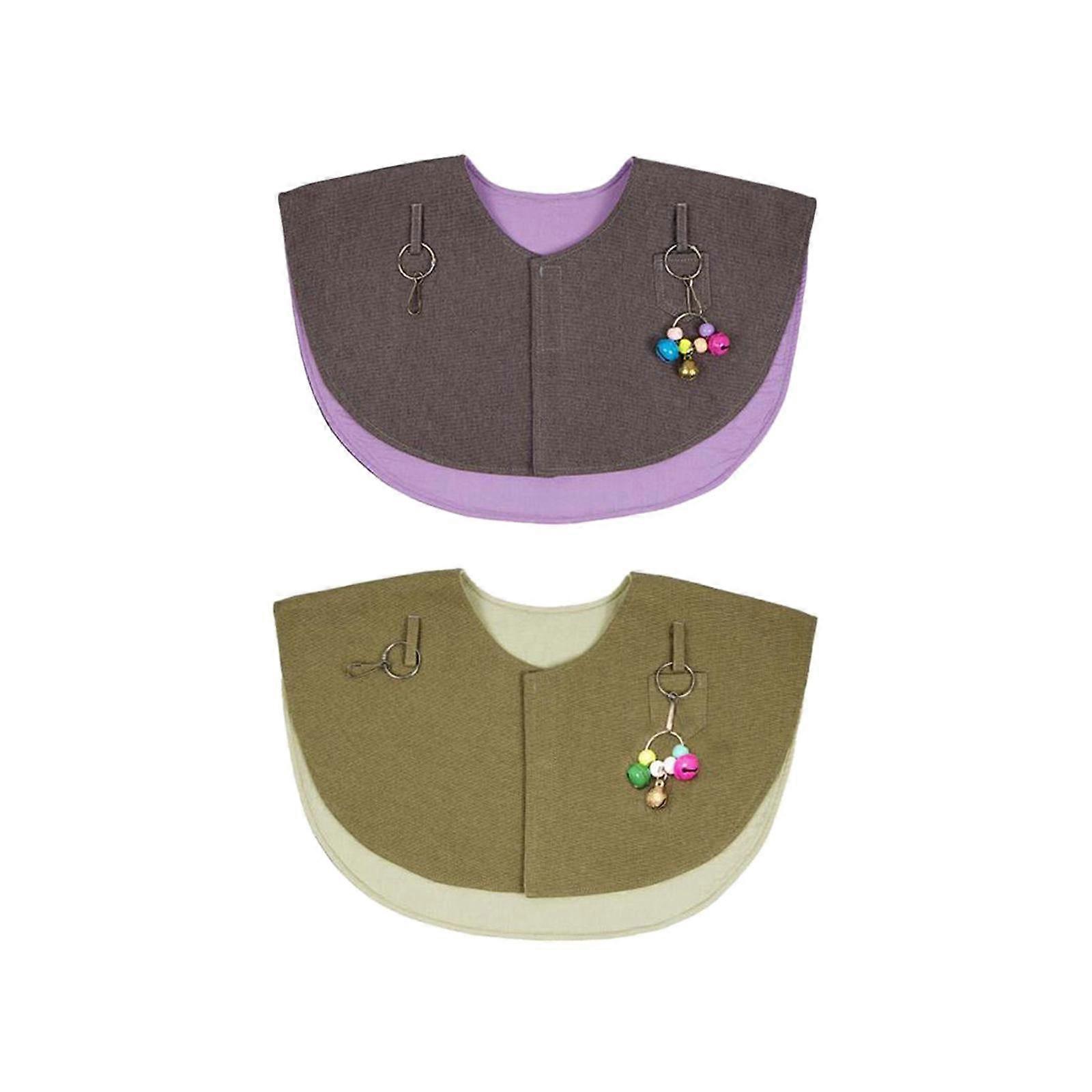 2xオウムアンチスクラッチショルダープロテクターコンゴウインコのアンチバイト