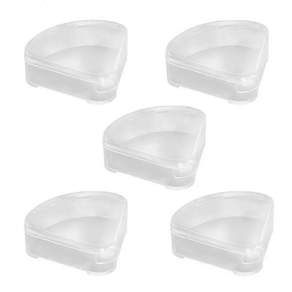 2-4pack 5x Triangle Puff Box Case Powder Puff Container Anti Pollution for