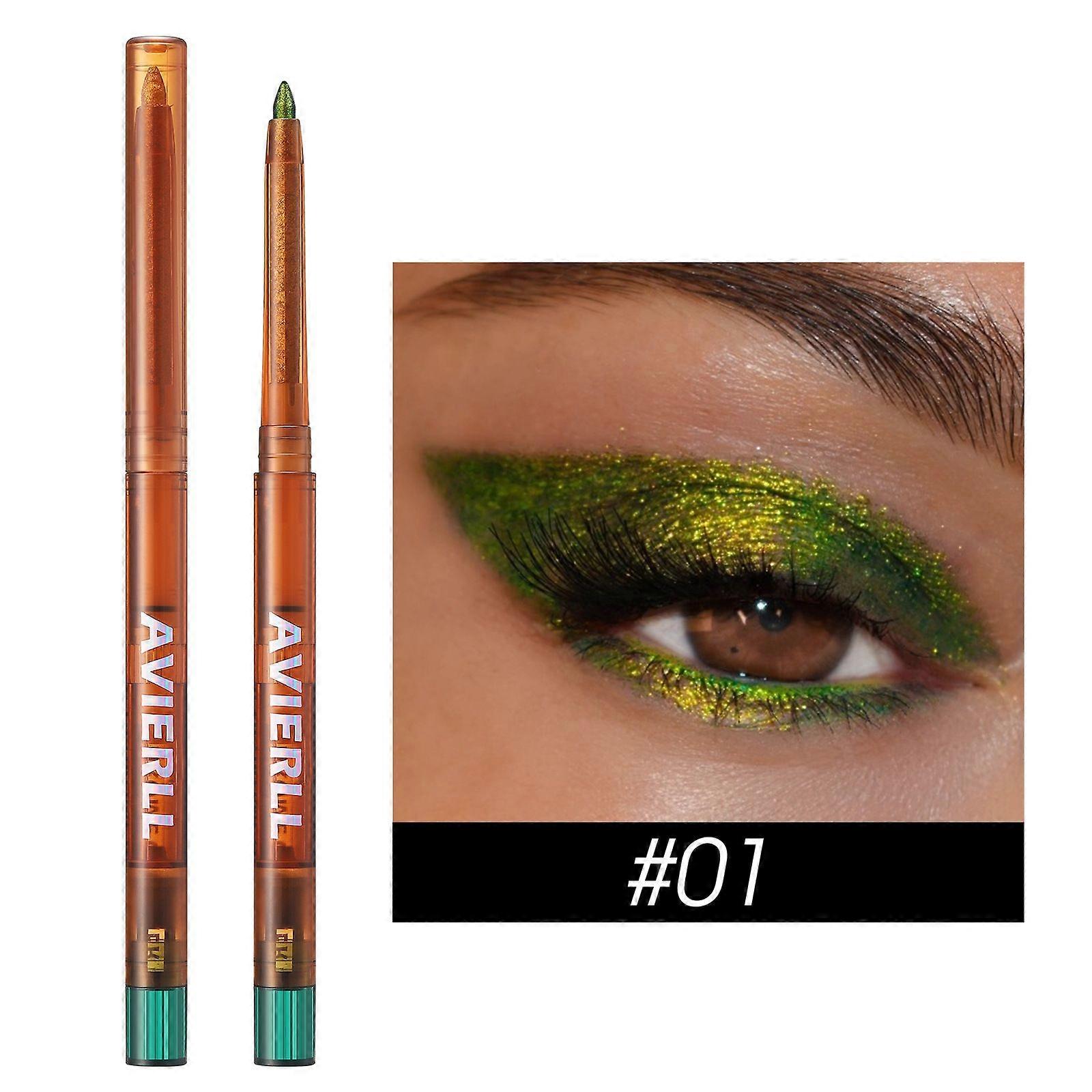 Chameleon Gel Eyeliner Pencil-High Pigmented Glitter Eye Liner Pen,Long Lasting Waterproof,Color Changing Shimmer Eyeshadow Pencil