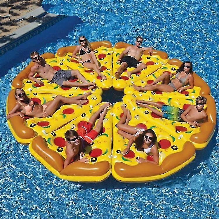 1Pack Giant Inflatable Pizza Slice Swimming Pool Raft