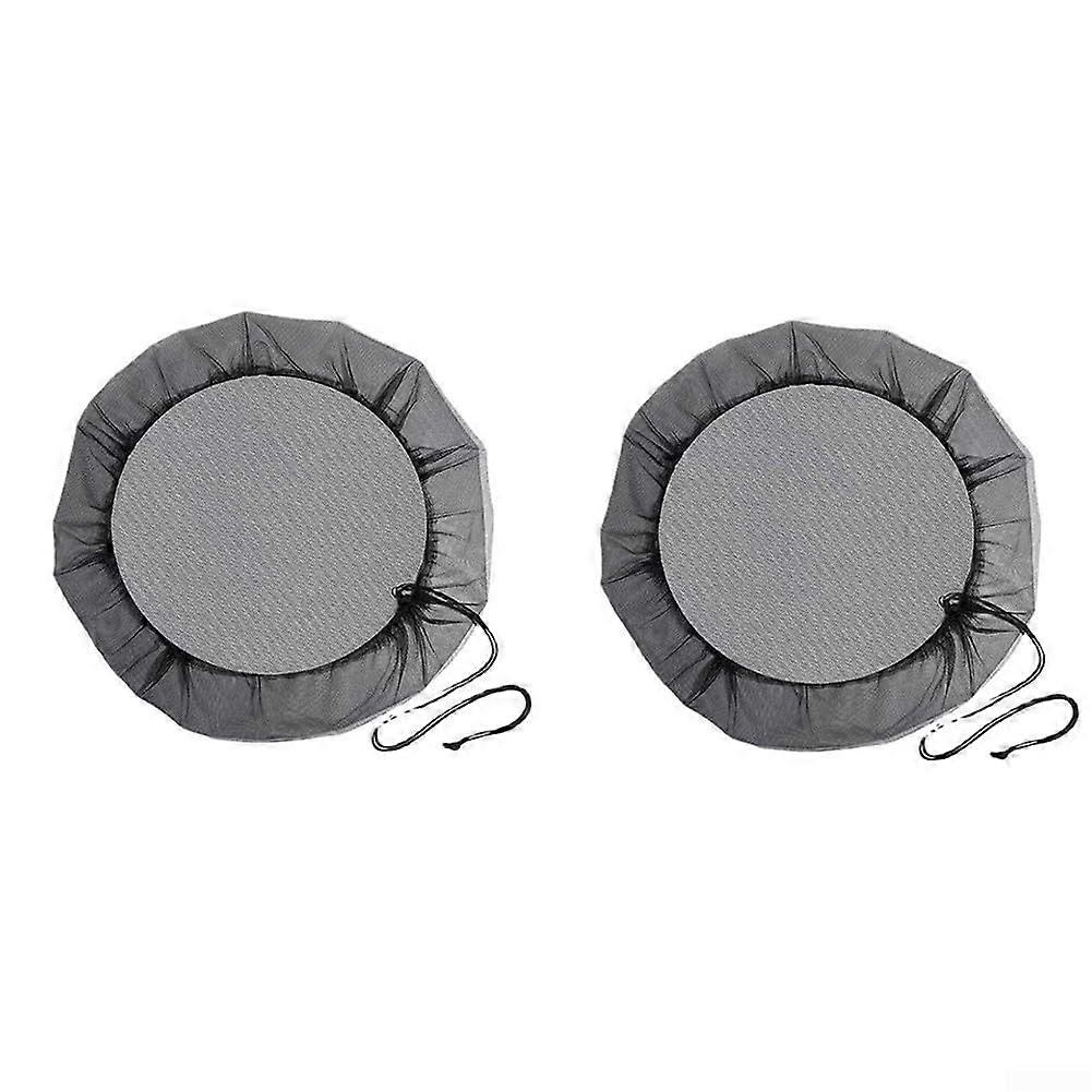 Rain Bucket Net Cover 90 cm with String for Water Buckets - 2 Packs Durable Waterproof Protection