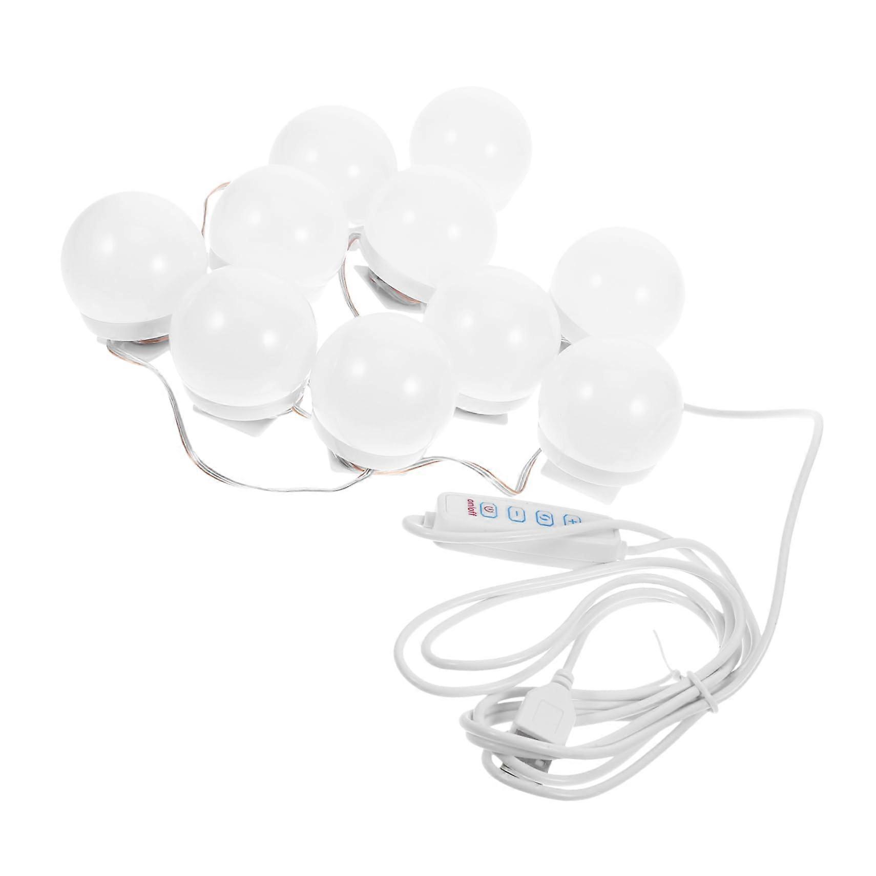 LED Make Up Light for Adjustable Brightness USB Operated Colour Temperatures for Lighting Cosmetics and Dressing Table Mirror Front Lamp Pack of 10