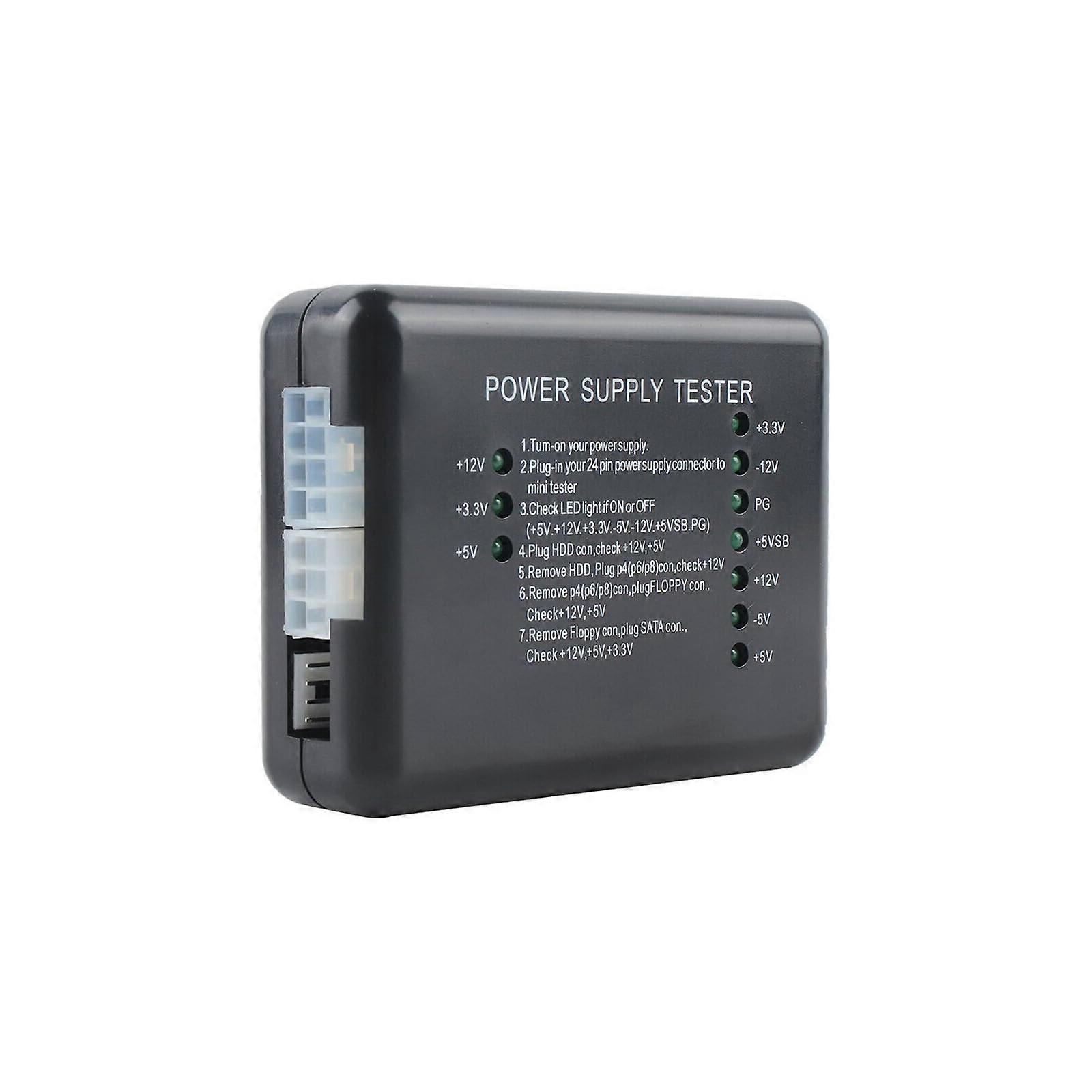 Advanced Computer Power Supply Tester for Safe PC Operation Power Supply Tester 12V 5V 3.3V 20/24 Pin