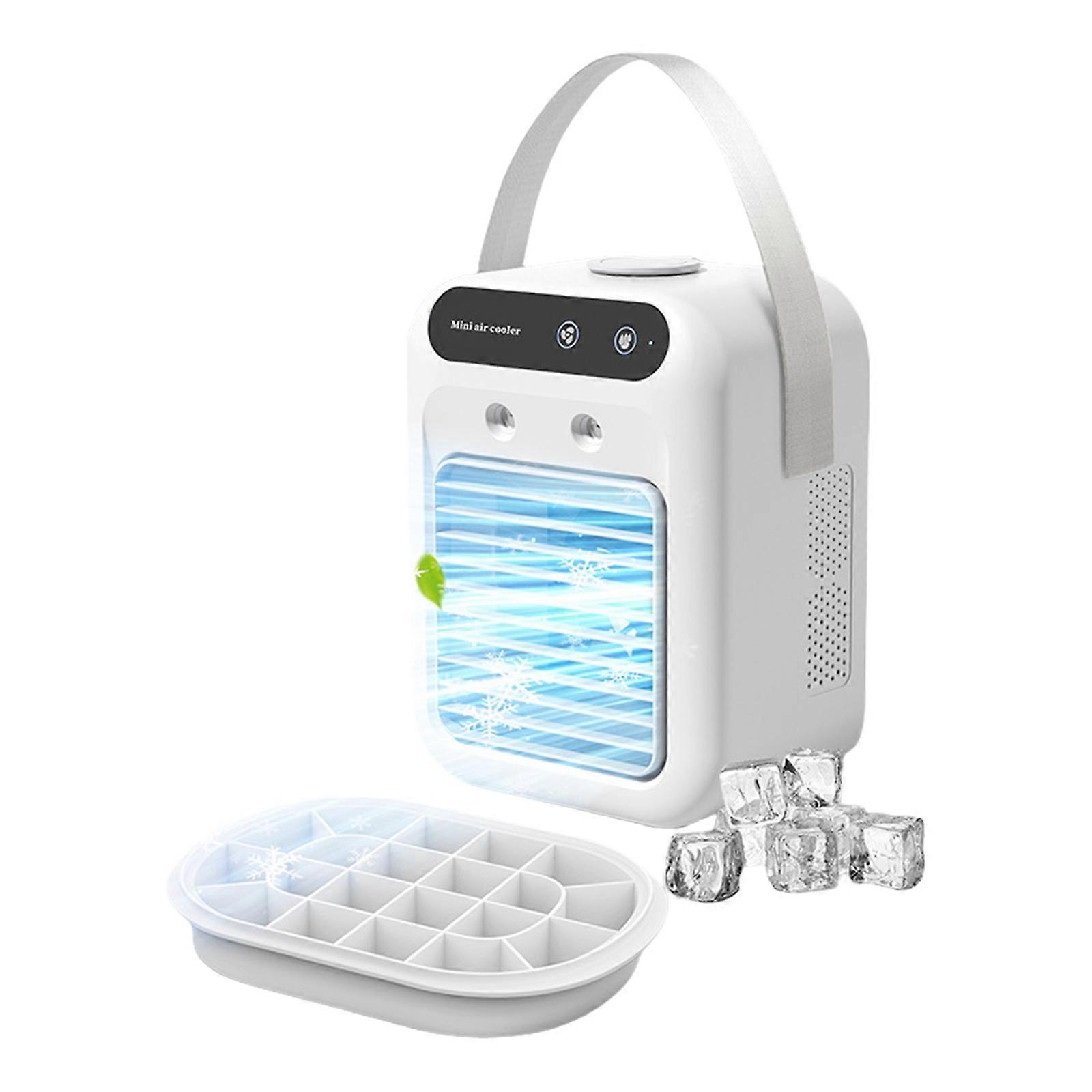USB Rechargeable Desktop Air Coolers Evaporative Fan Portable 500ml Tank 2 Speed Mode Misting Fan For Dorm Room Multicolor