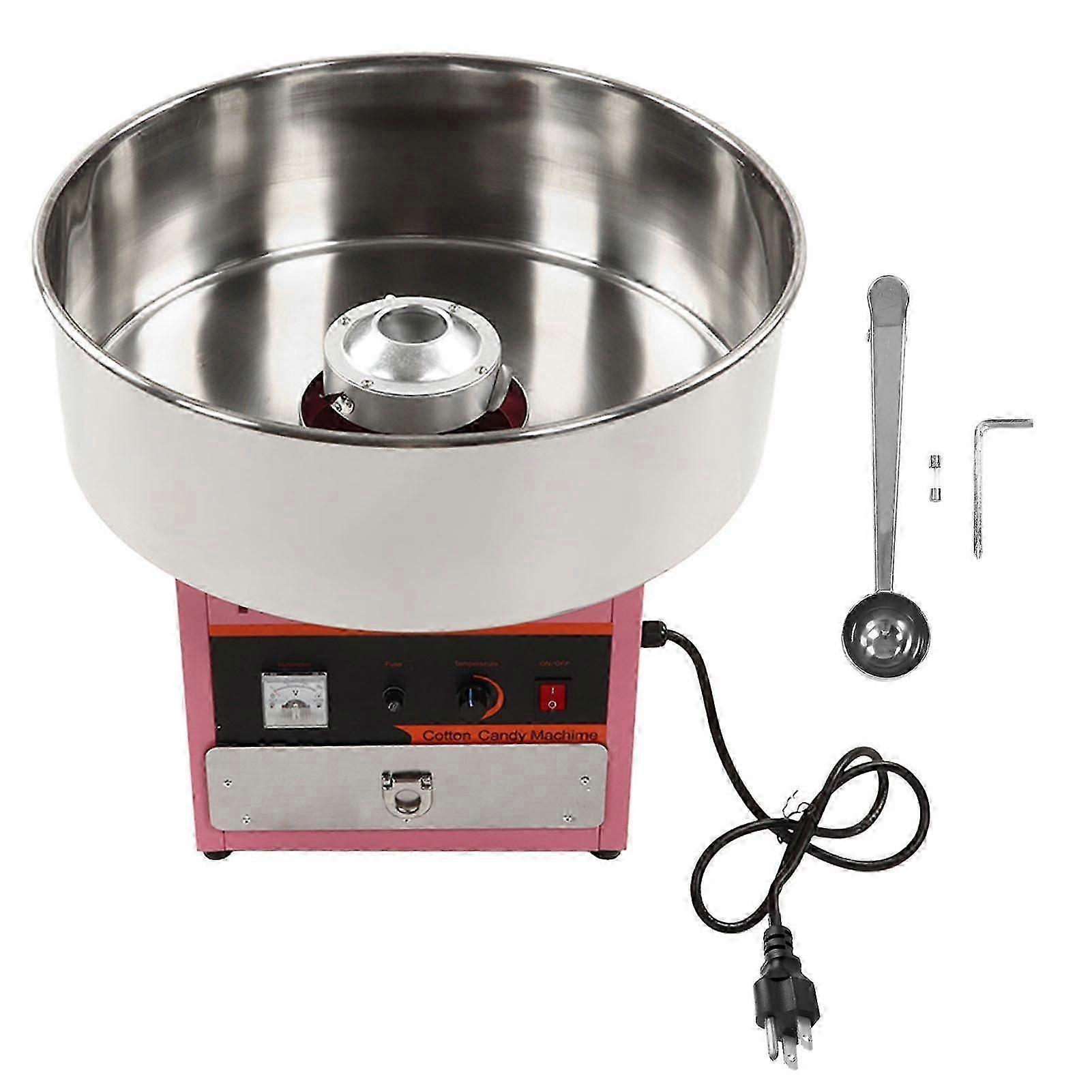Commercial Floss Maker Machine à bonbons électrique en acier inoxydable Cotton Sugar Maker Kit 1000w 2800rpm Us Plug 110v