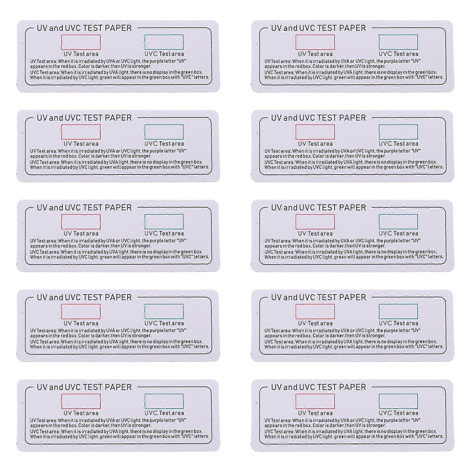 Professional UVC Test Strips for Accurate Analysis, Robust PVC Composition, Pack of 10