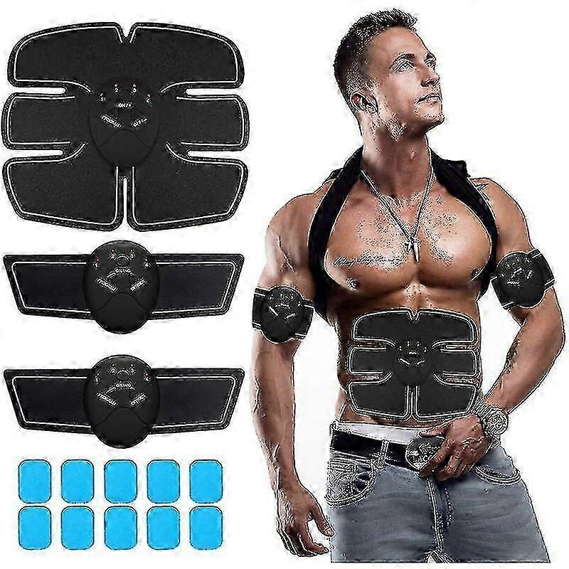 筋肉刺激装置EMSフィットネスマッサージベルト電気刺激装置腹筋刺激トレーナー -