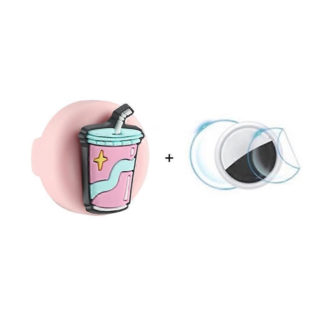 For Apple AirTag Cute Cartoon Pattern Holder Hidden Tracker Cover, Easily Attach to Shoelace, with F