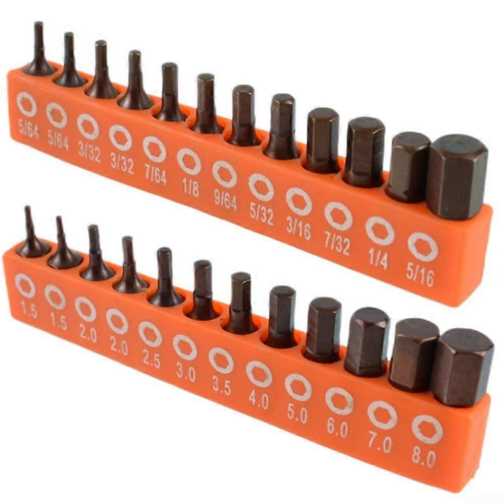 Screwdriver Bit Set 1224, Magnetic Hex Bits 25mm, Enhanced Performance for Professional Work and DIY Projects