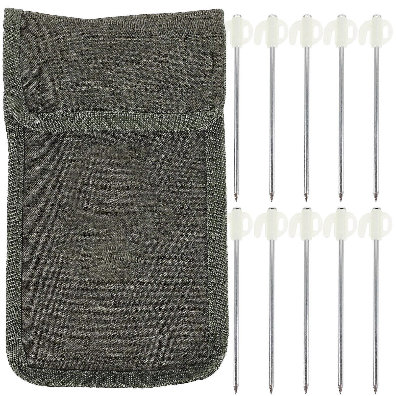 Metal Tent Pegs For Tents Ground Anchoring Hikers Use 20x06cm 1Set