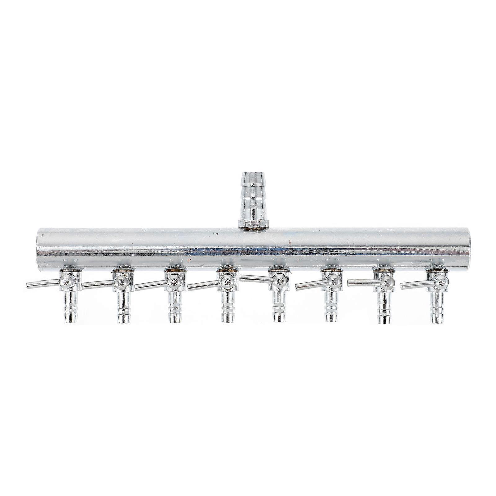 Hose Splitter Pump Air Flow Adapter Silver 15.5X5.5X2cm Air Flow Control Fish Lovers 1Set