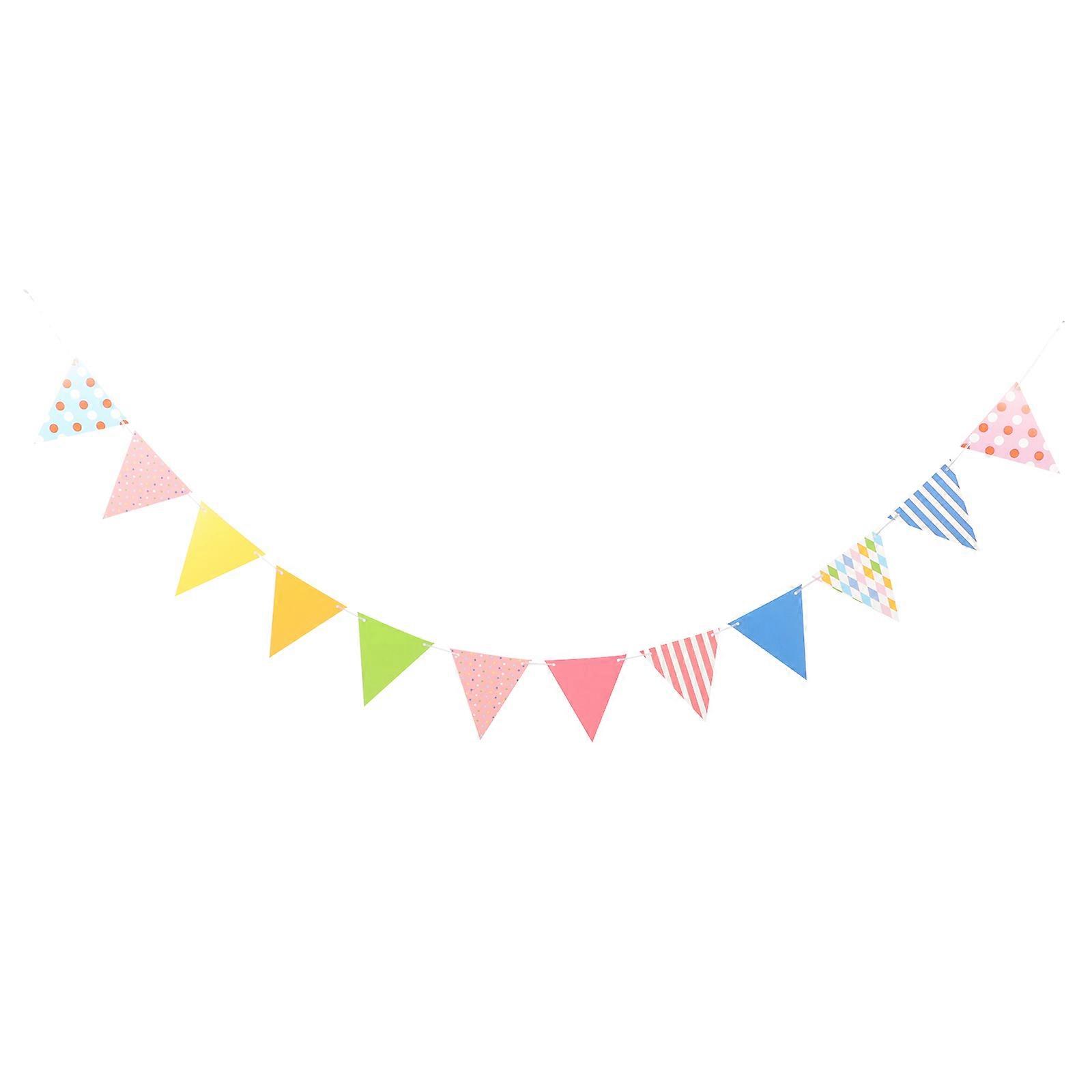 Hanging Pennant Flag Triangle Bunting Flag For 1Pcs
