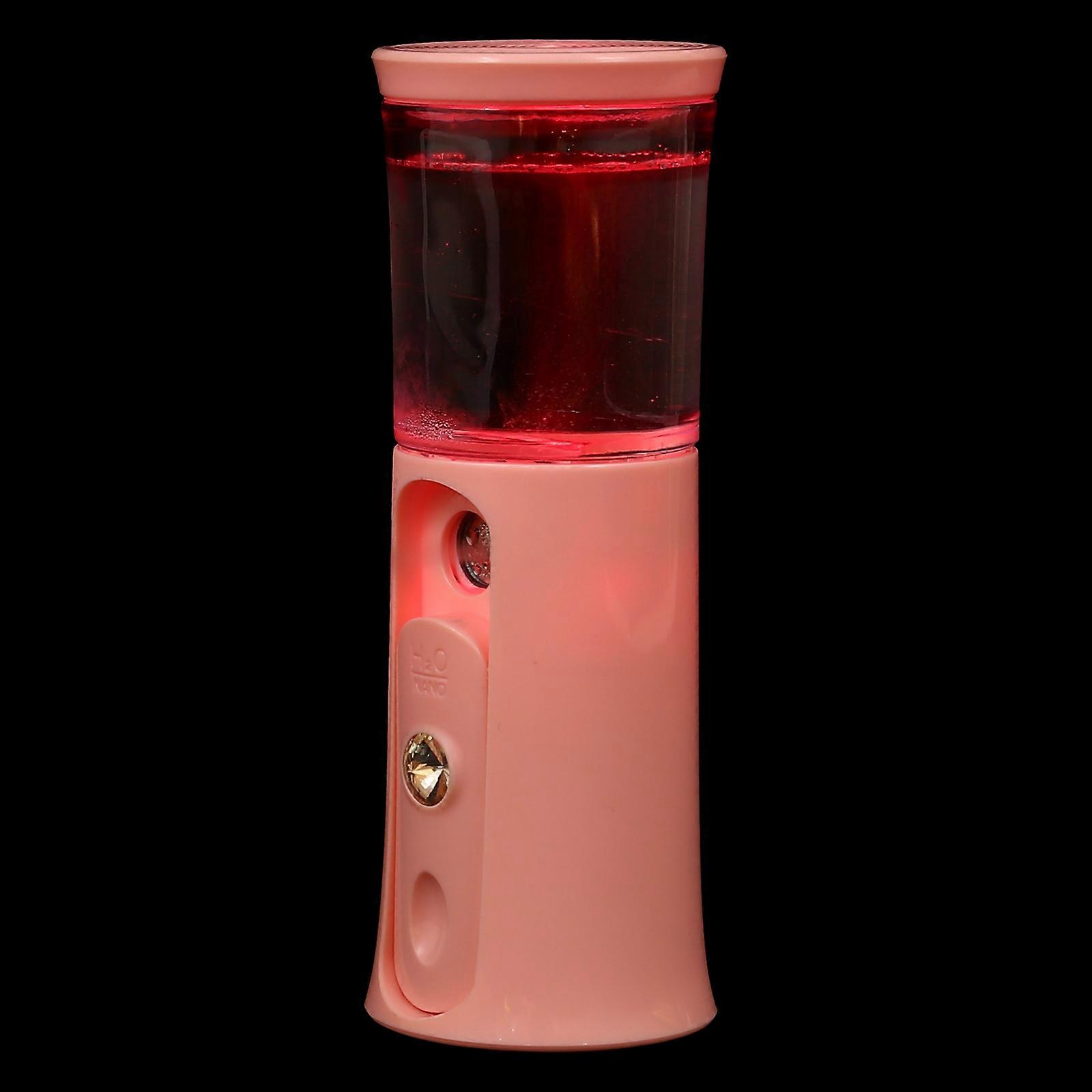 Portable Nano Sprayer Mist Sprayer Hydration Technology For Travel Pink 12X4.5X4.3cm 1Set