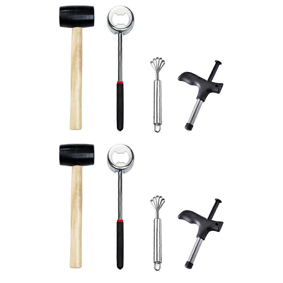 8Pcs Coconut Opener Tool Stainless Steel Coconut Opener Driller Cut Hole Tool Fruit Openers Tools