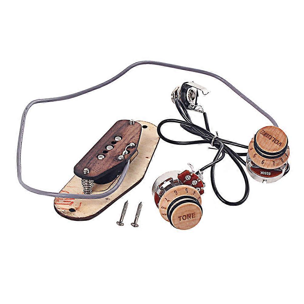 Small Stringed Instruments Pickup Transducer Professional Music Instruments Beige 1Set Piezo Pickup