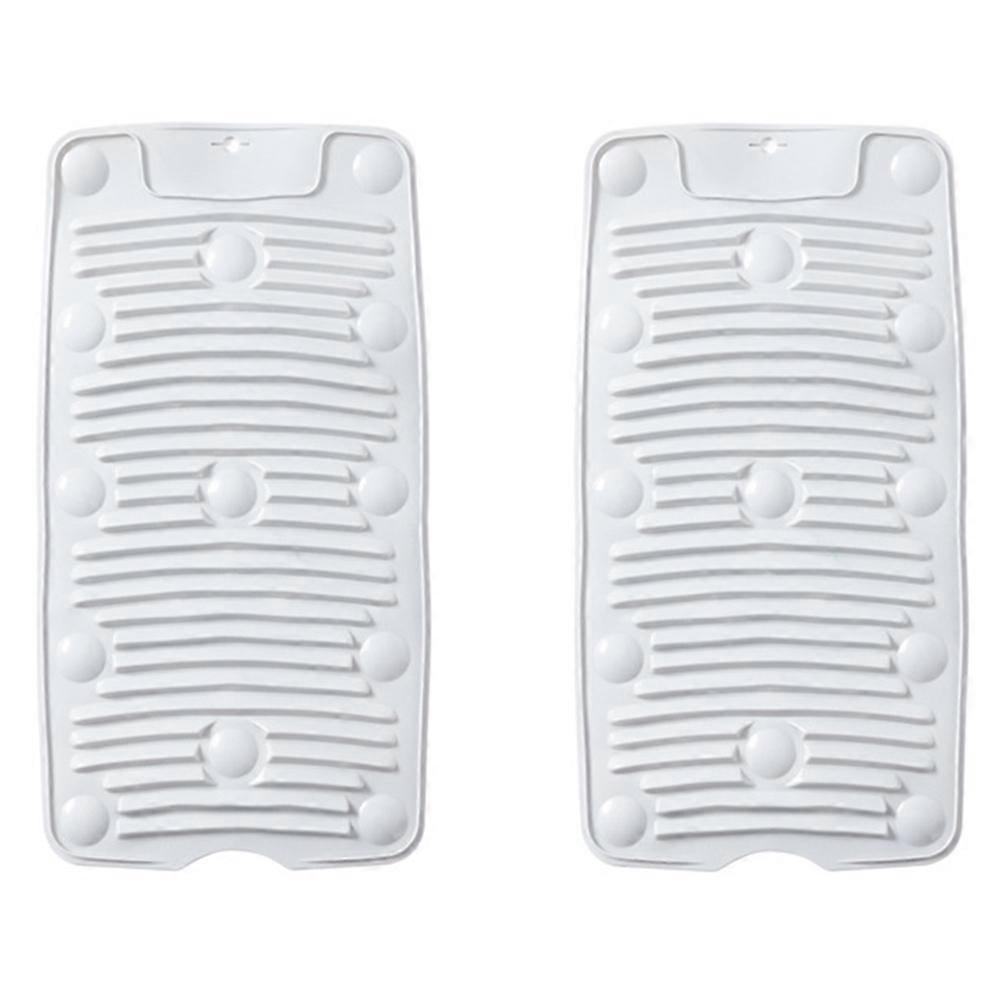 Suction Cup Washing Board Practical Laundry Tool Portable Household Folding Non-Slip Grey 45.5X22.5X2CM 2Pcs