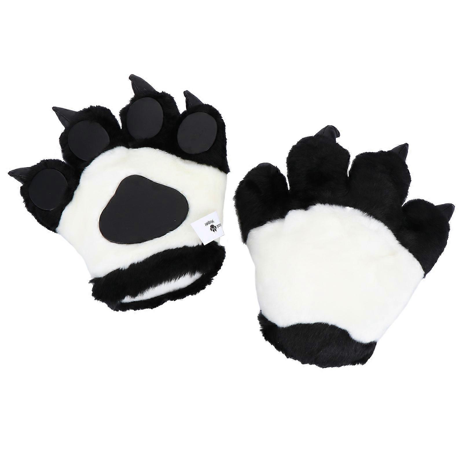 Role-Play Gloves Warm Winter Gloves Plush Fabrics 1Pair