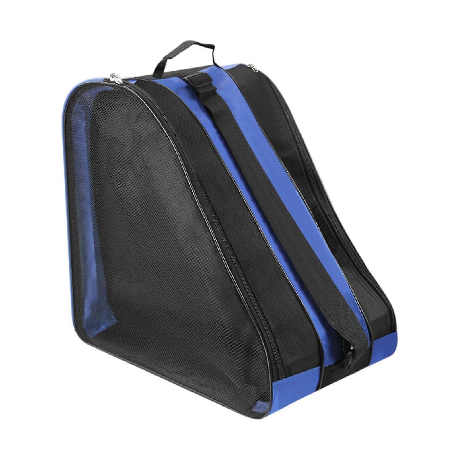 Roller Skate Bag Skating Shoes Storage Oxford Fabric for Adults Ice Skate Bag with Adjustable Shoulder Strap for Sports darkblue