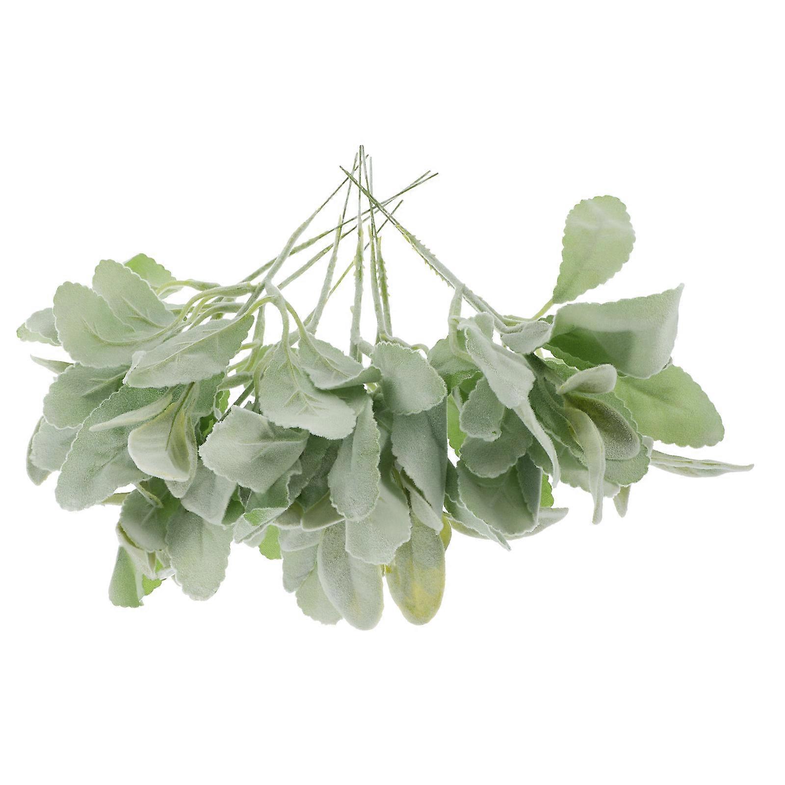 Floral Greenery Artificial Plants Decoration Realistic Appearance Polyester Fabric 10Pcs