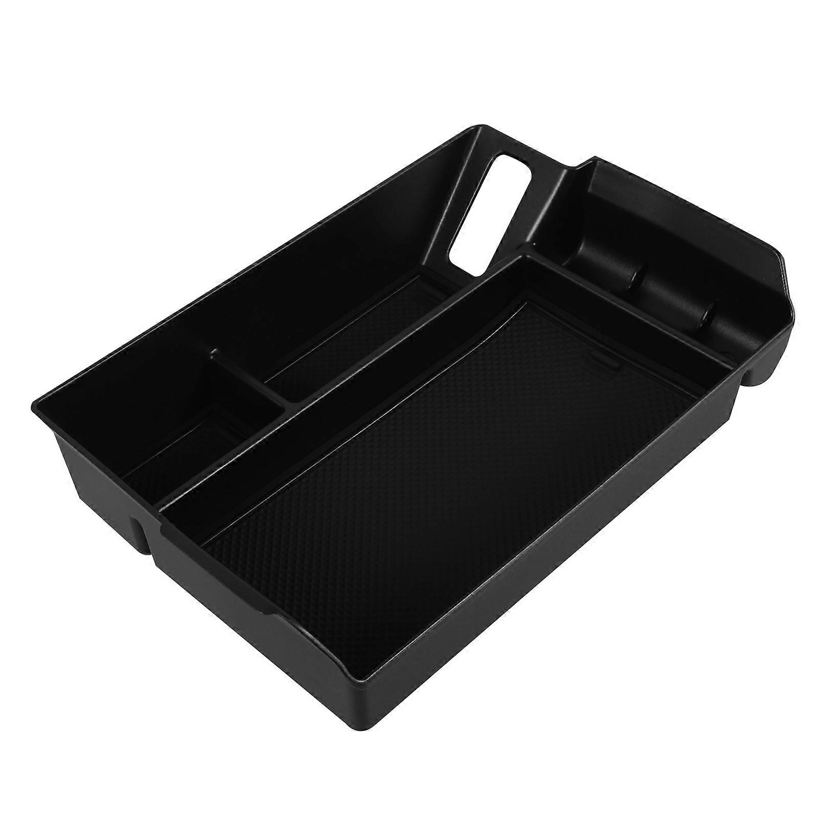 Console Organizer Car Central Armrest Storage Owners Rectangular Black Plastic 25.00X16.00X5.00CM 1Pack