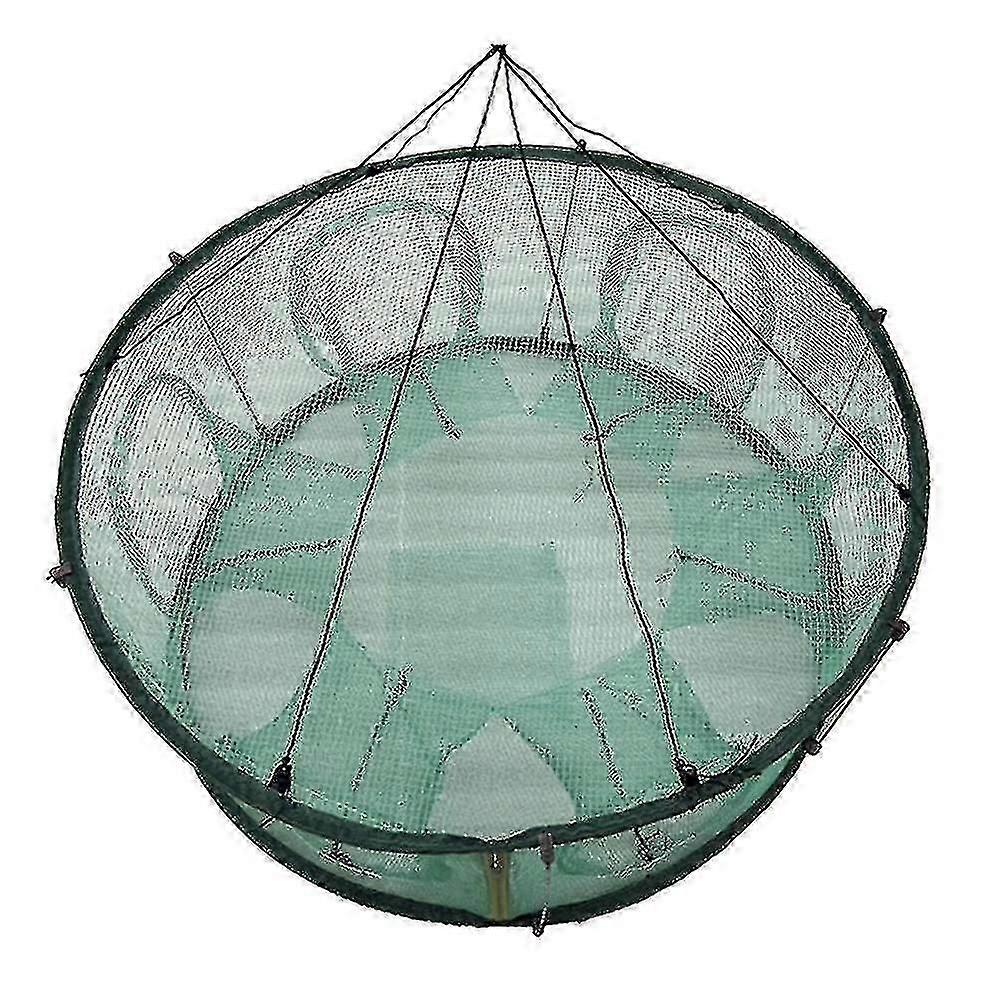 Otomatik Balık Ağı Tuzak Kafesi Yuvarlak Şekil Yengeç Kerevit Istakoz Yüksek Kalite Için Dayanıklı Açık