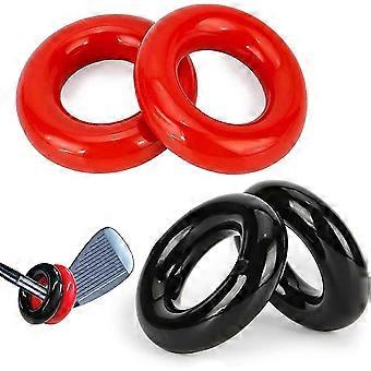 Golf Club Swing Weight Donut Weighted Ring Warm Up Trainer Red Black for Men Women Golfer Practice Training