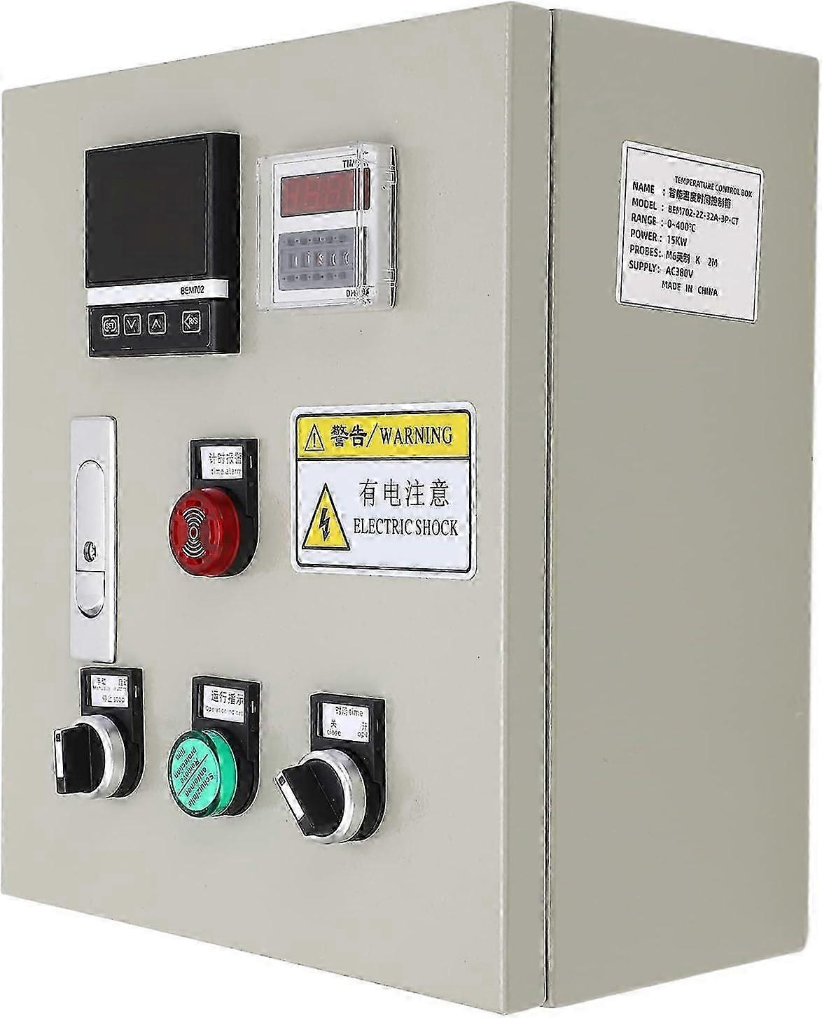 PID thermostat, integrated with PID temperature controller, 4kw,7.5kw,15KW AC380V M6 British three-phase intelligent temperature control thermostat ho