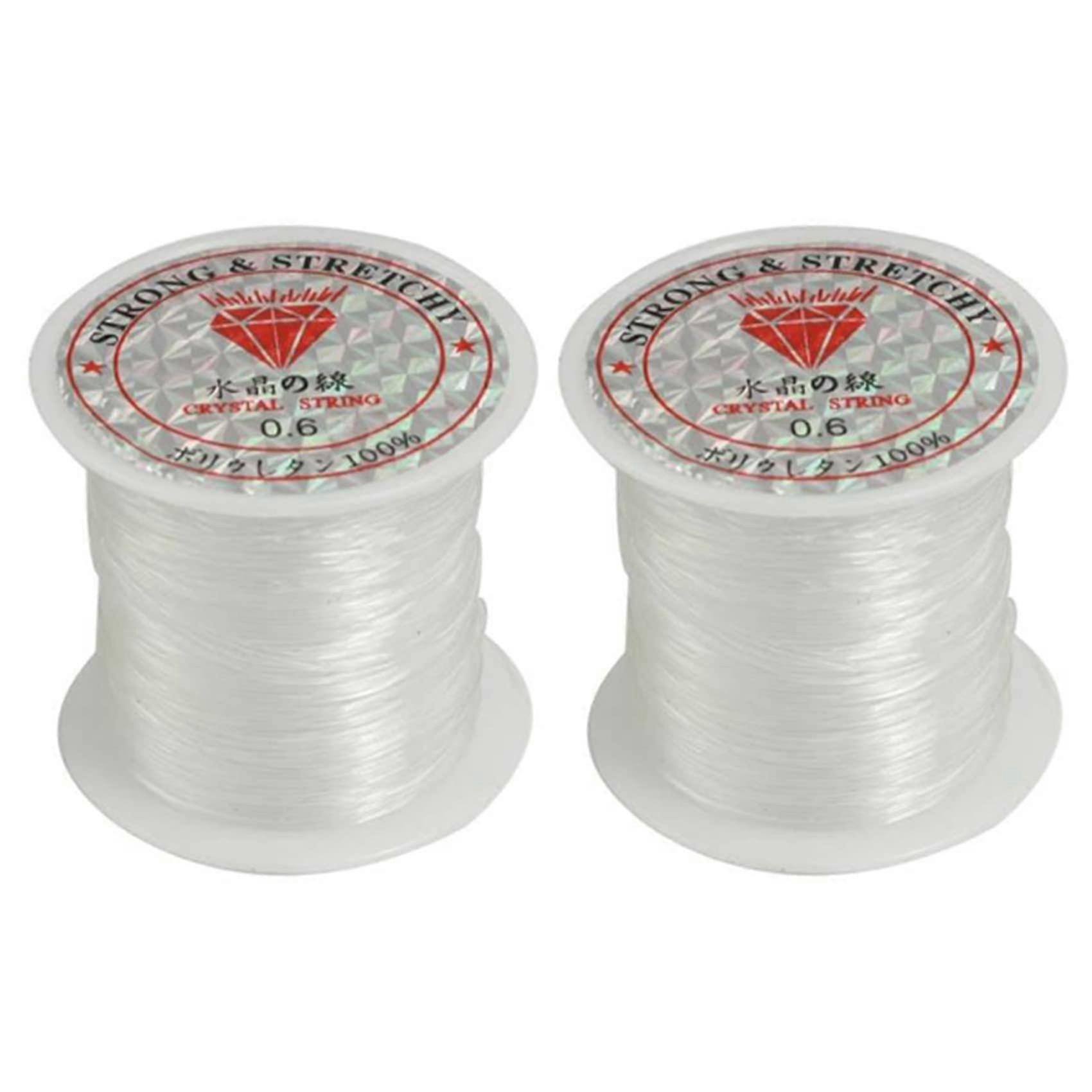 2X 53Lbs 0.6mm Transparent Clear Nylon Fishing Line Target Fish Line Ref: 2396