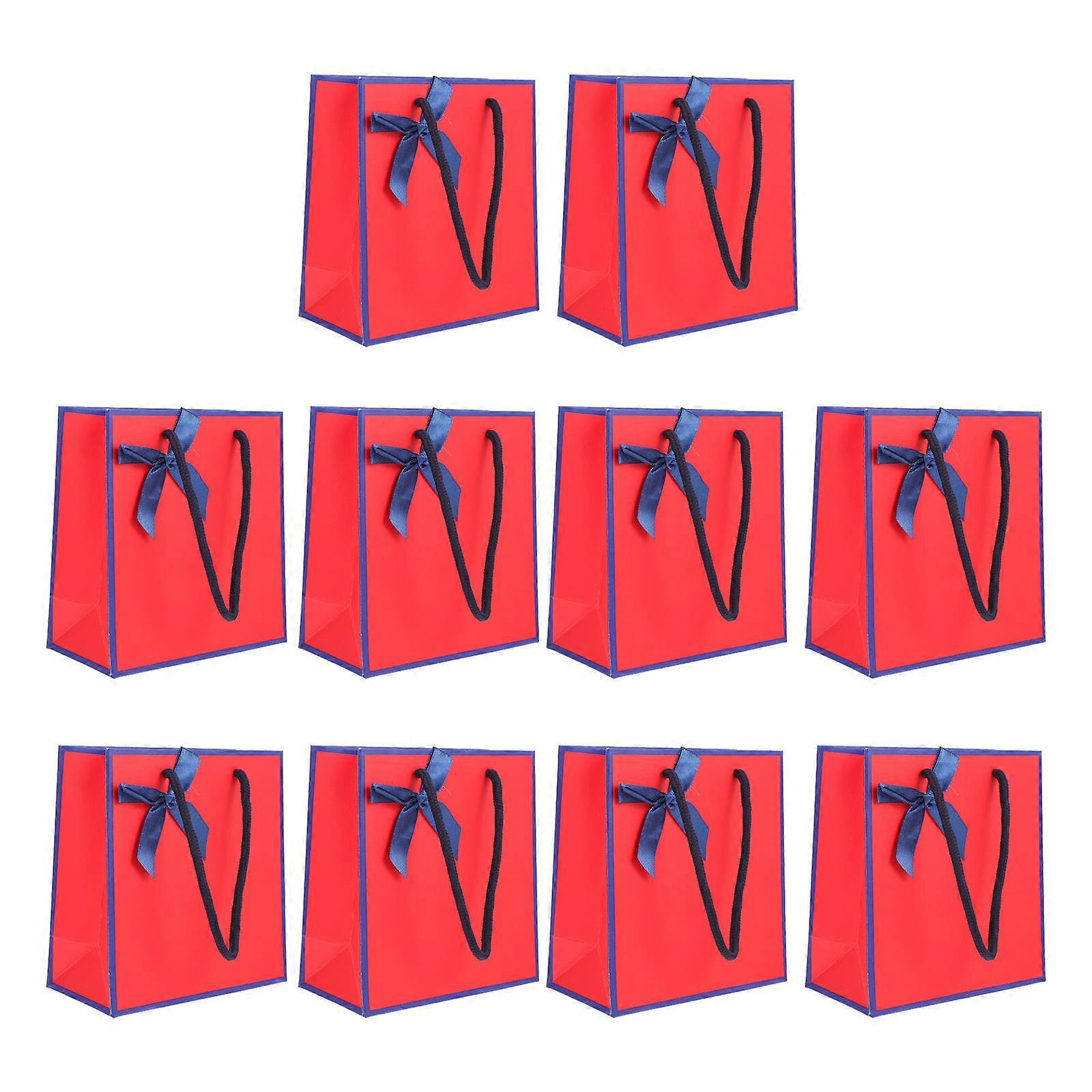 Paper Bags Bulk Small Jewellery Bags present Bag Rectangular White Cardboard 10Pcs