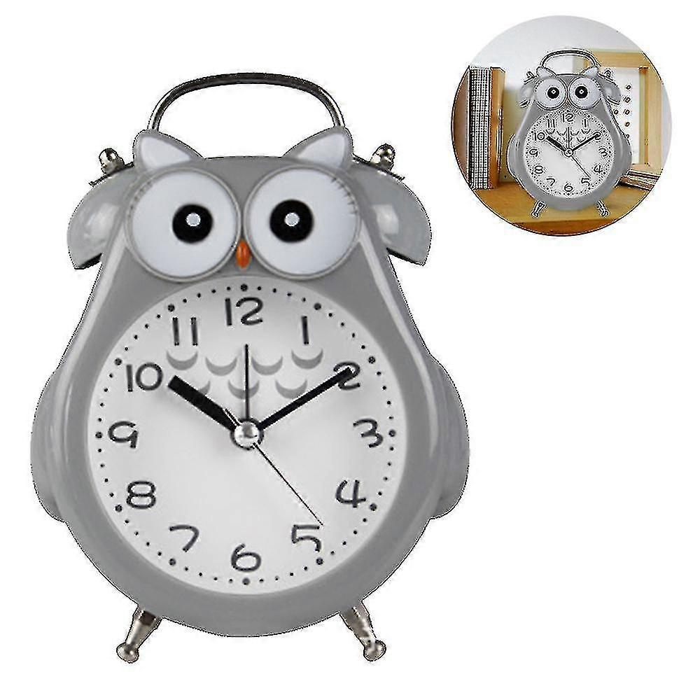 Silent Non-Ticking Alarm Clock with Night Light and Snooze, Battery Operated and Easy to Set