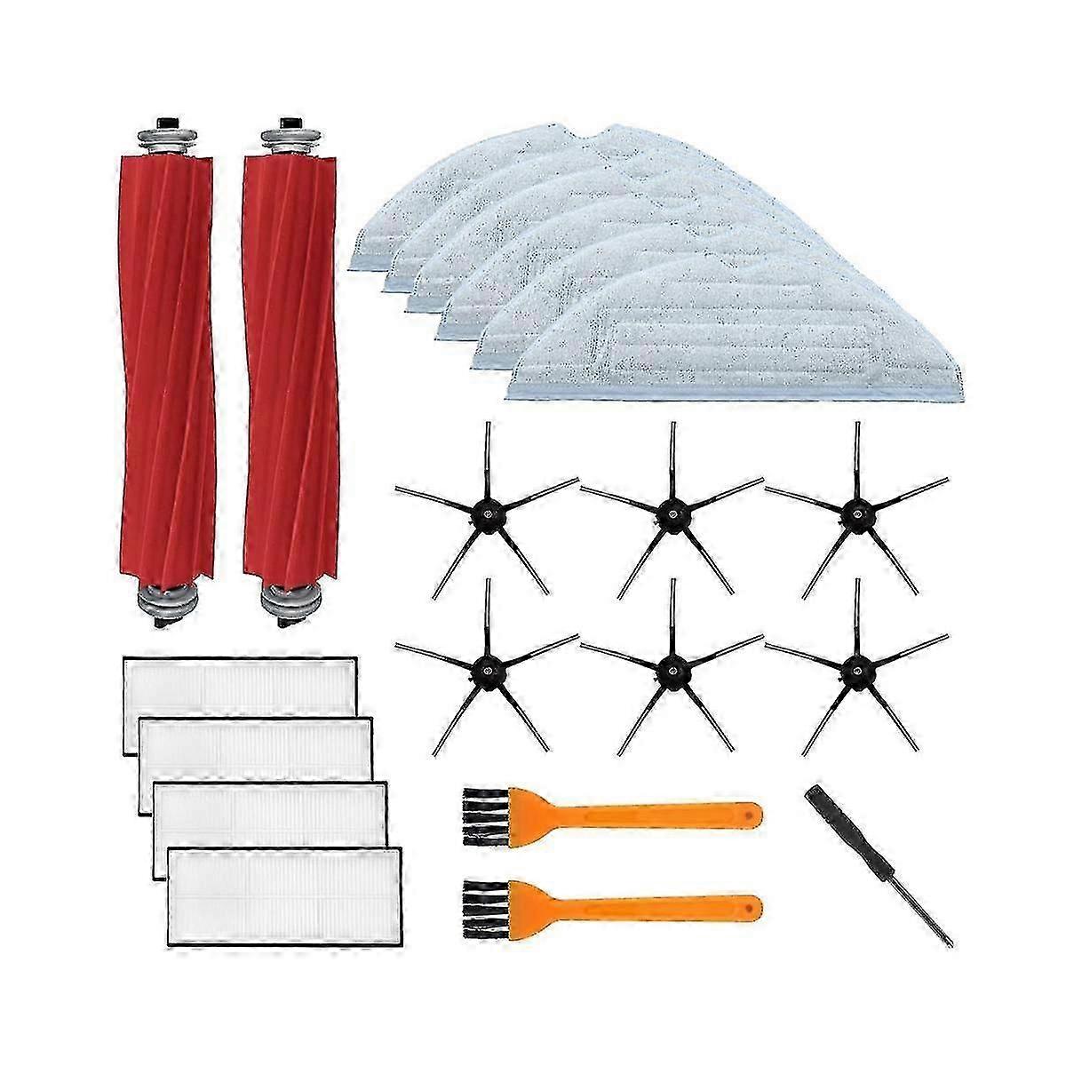 S7 T7s T7sプラスG10掃除機ACCと互換性のある交換用メインブラシサイドブラシHEPAフィルター