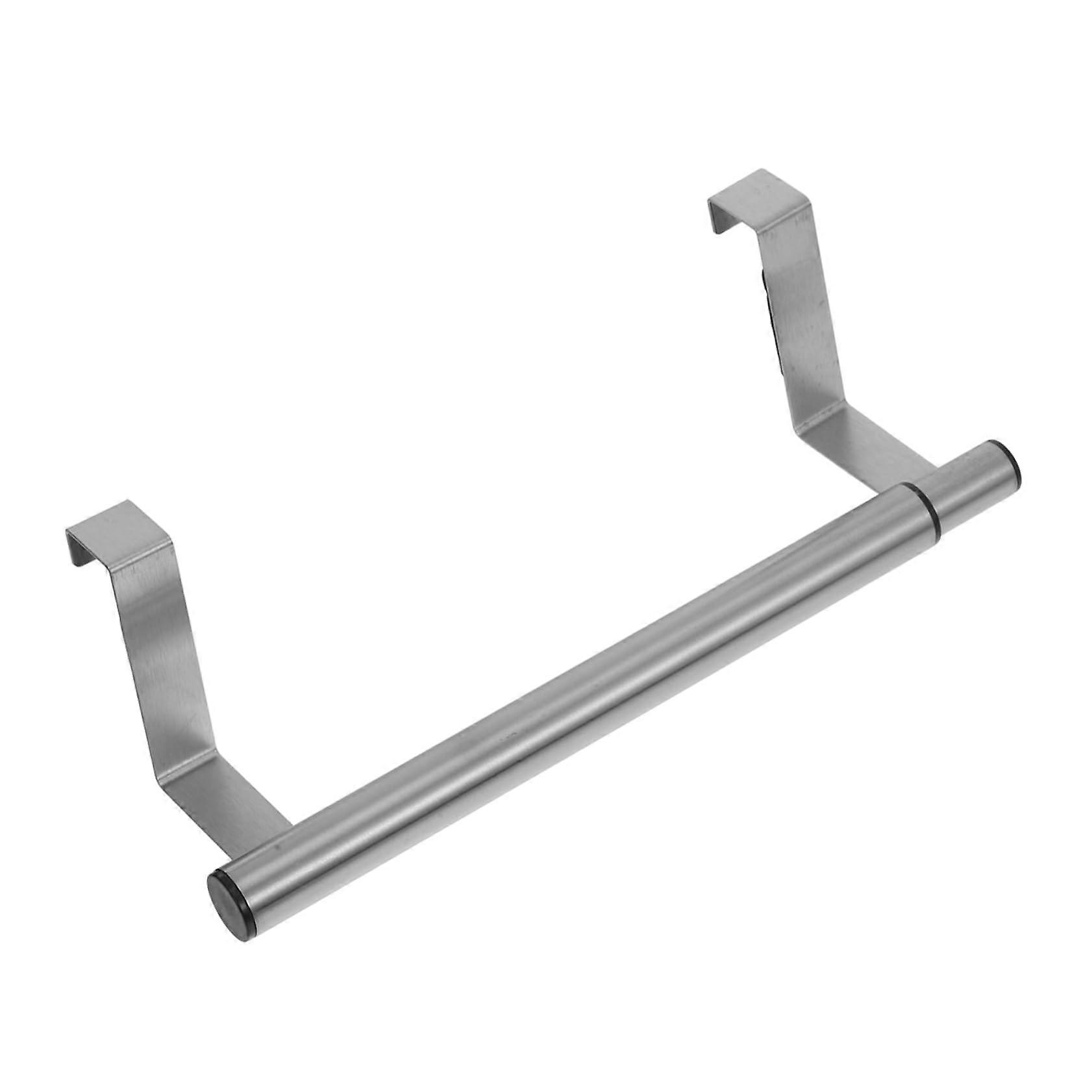 Wardrobe Door Hanging Towel Rail Telescopic Shelf Space-Saving Bathroom Organizer No Drill Installation, Adjustable Size