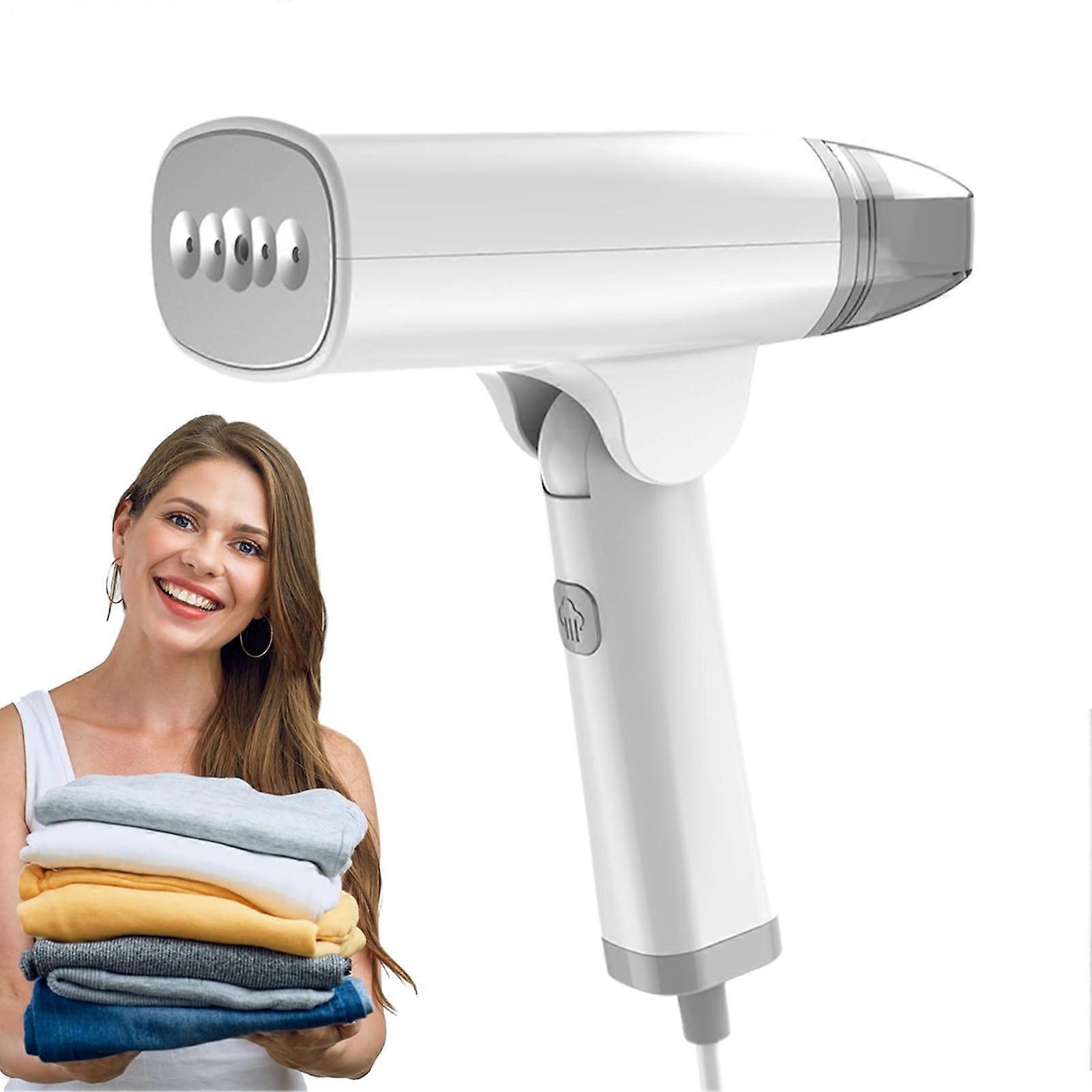Portable Steam Iron for Clothes - Compact Handheld Garment Steamer with Foldable Design for Travel, Bedding, and Shirts