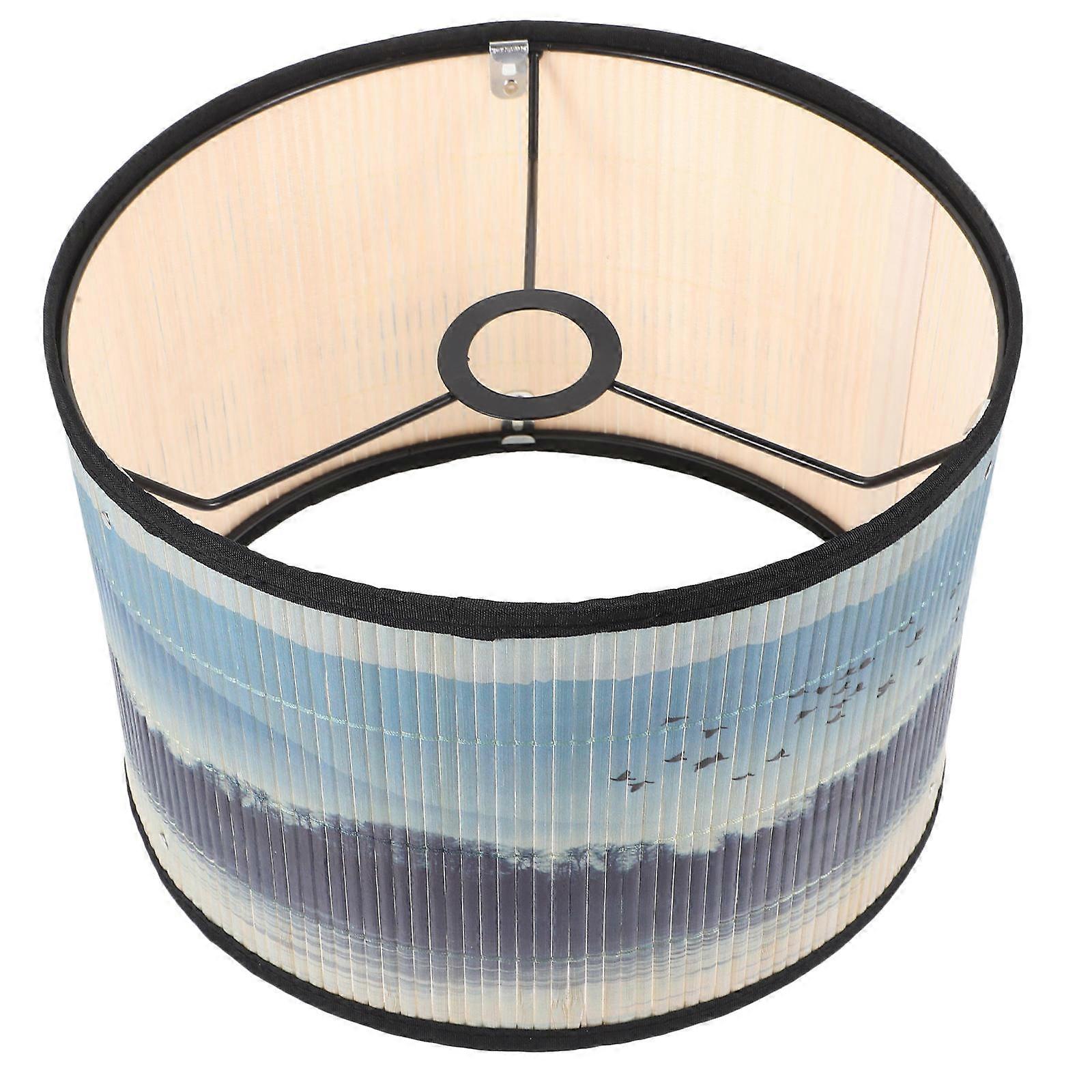 Bamboo Lampshade E27 Base Weaving Lampshade For Ceiling Lamp Multi 30.00X30.00X20.00CM Light Diffusion 1Pack