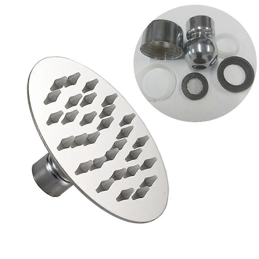 High Pressure Rain Shower Heads Large Round Shower Head 4 Inch High Temperature Resistance 1Set